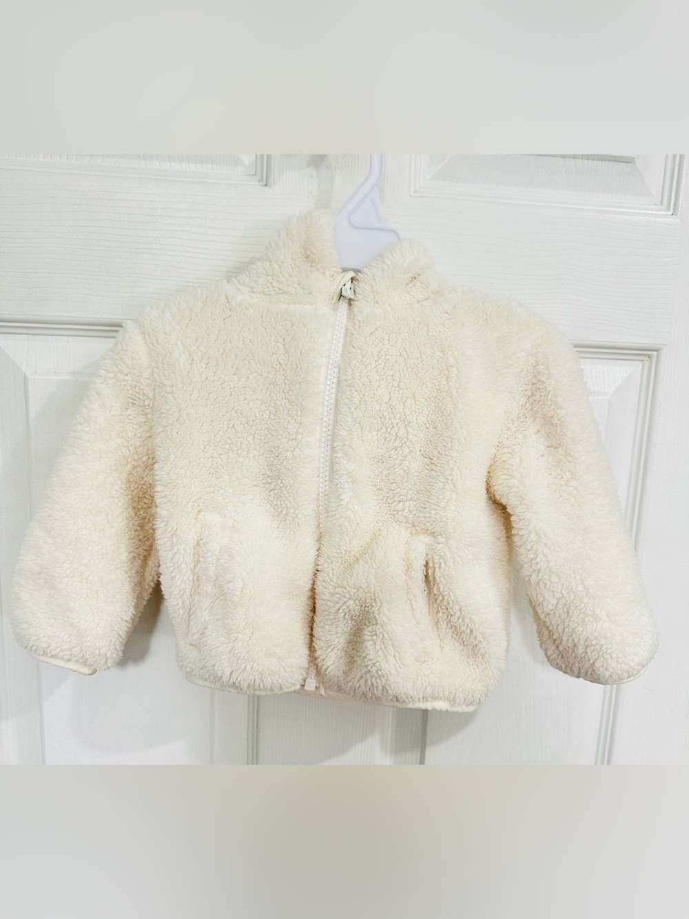 Old Navy Cream Sherpa Zip Hoodie for Kids
